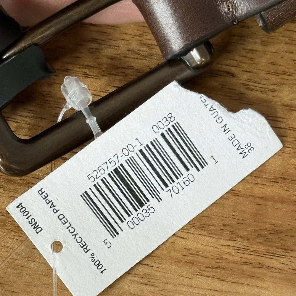 Banana Republic Genuine Brown Leather‎ Belt Men's Size 38 Casual Everyday NWT